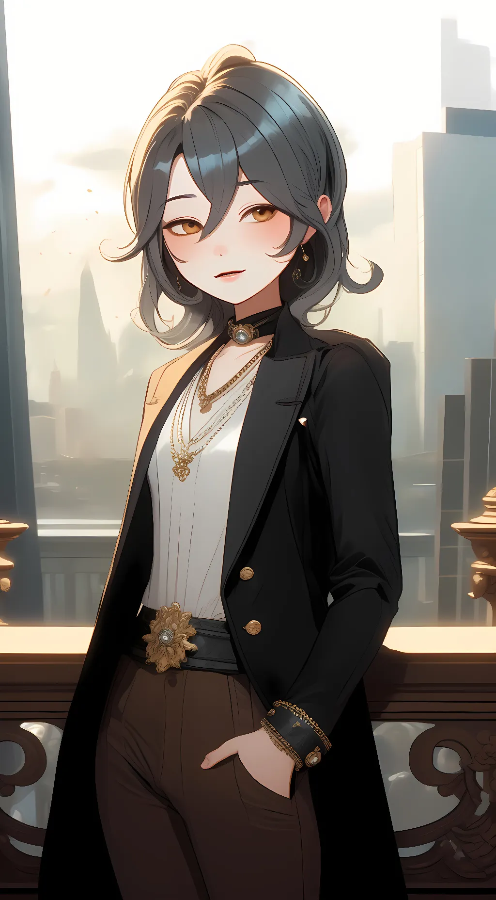 ai character: lea background