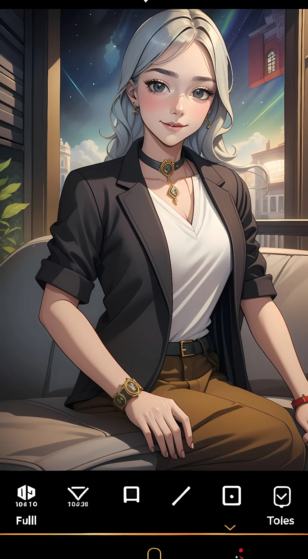 ai character: Fiona Gallagher background