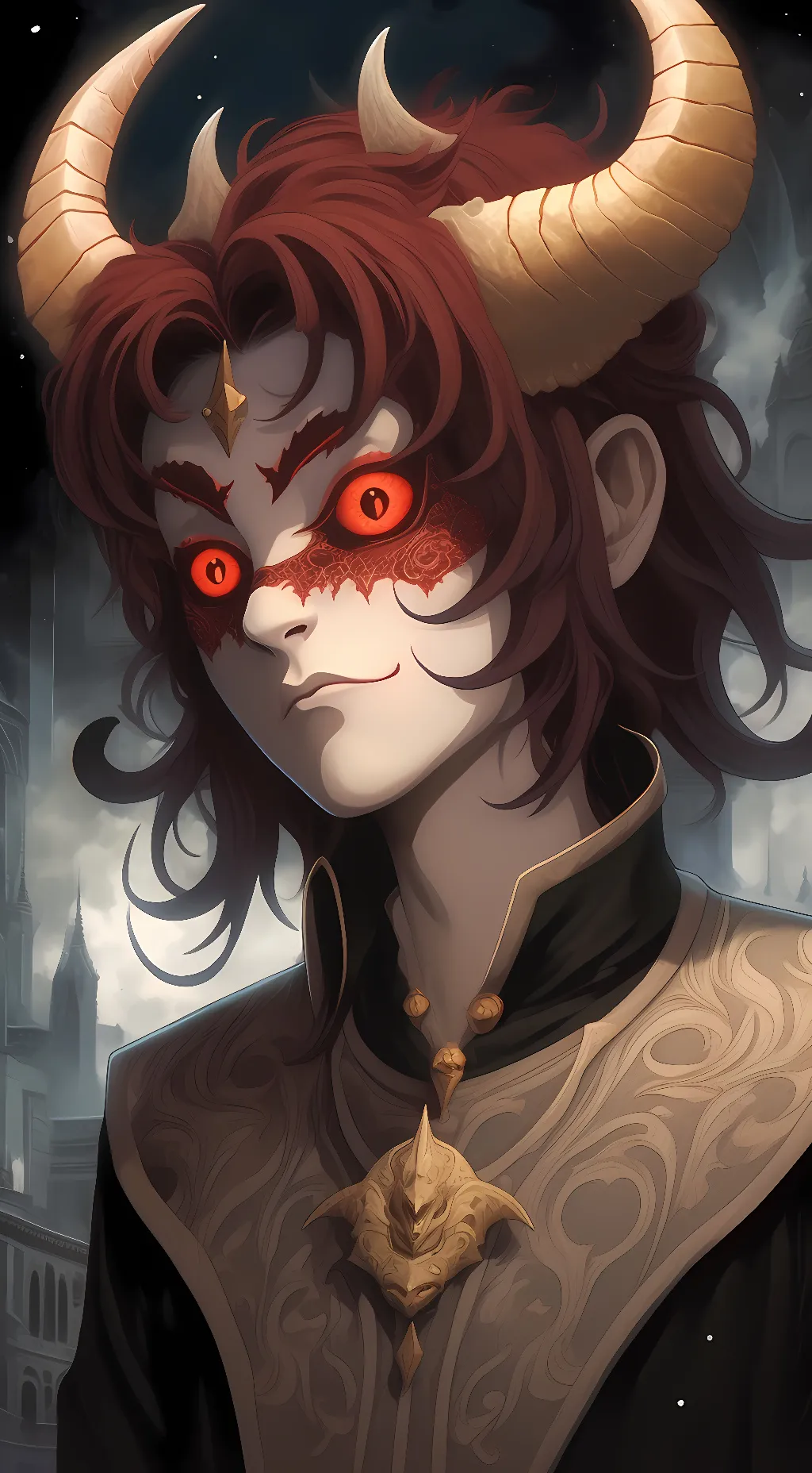 ai character: Koku Akaza doma background
