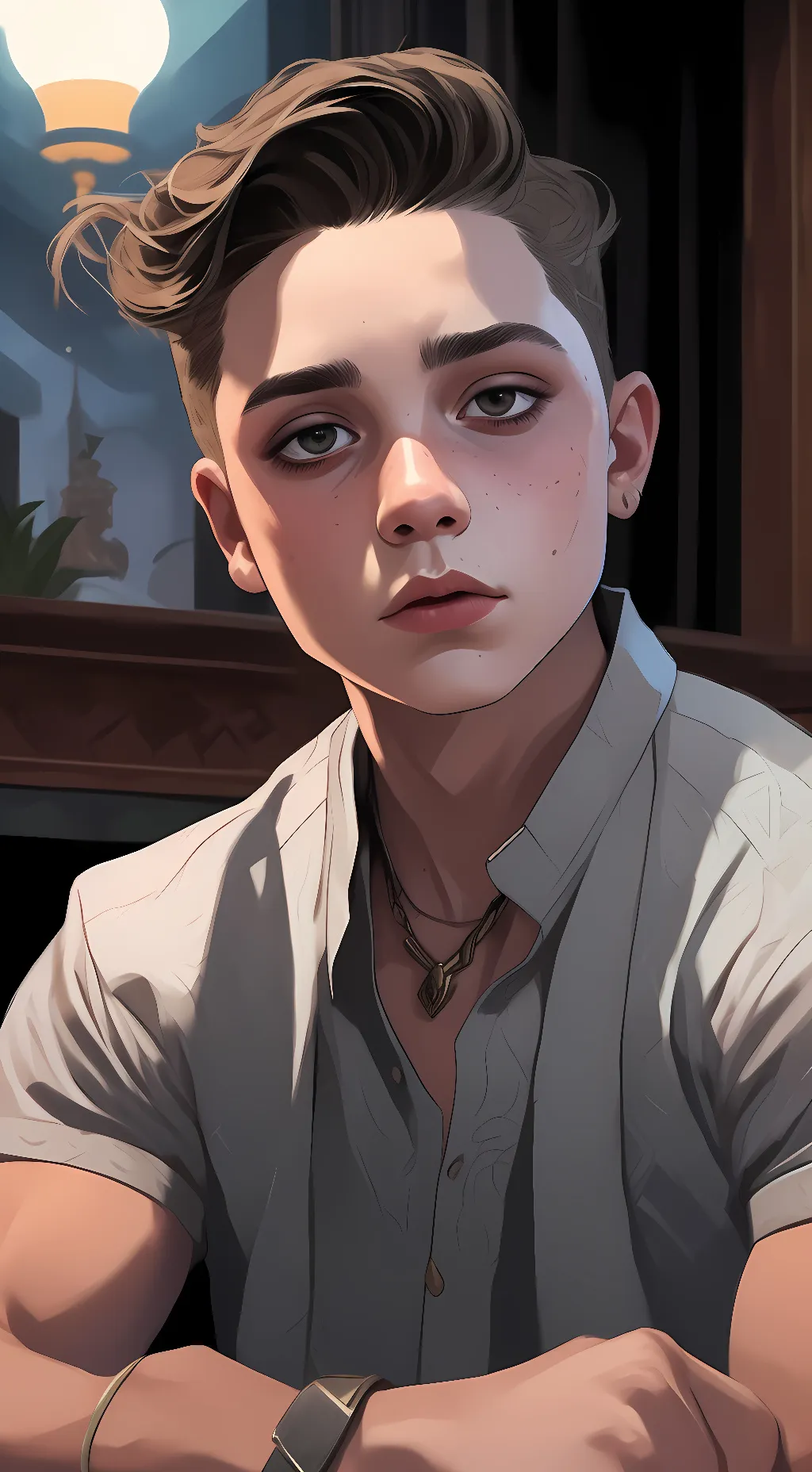 ai character: Shaun background