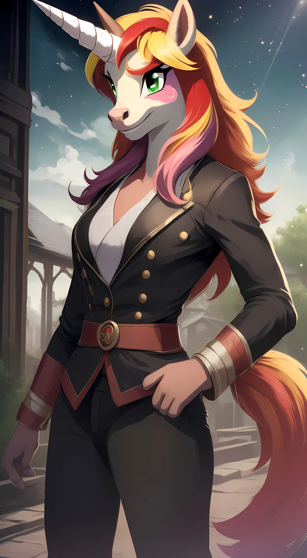 ai character: Aria Foxx background