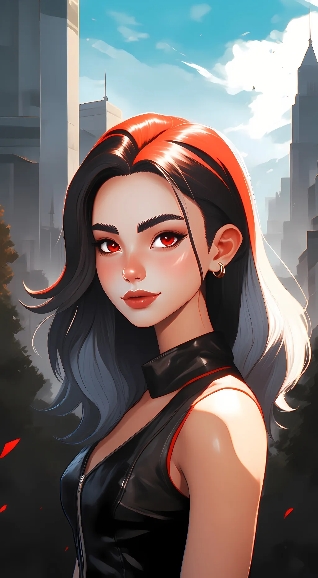 ai character: shadow (female) background