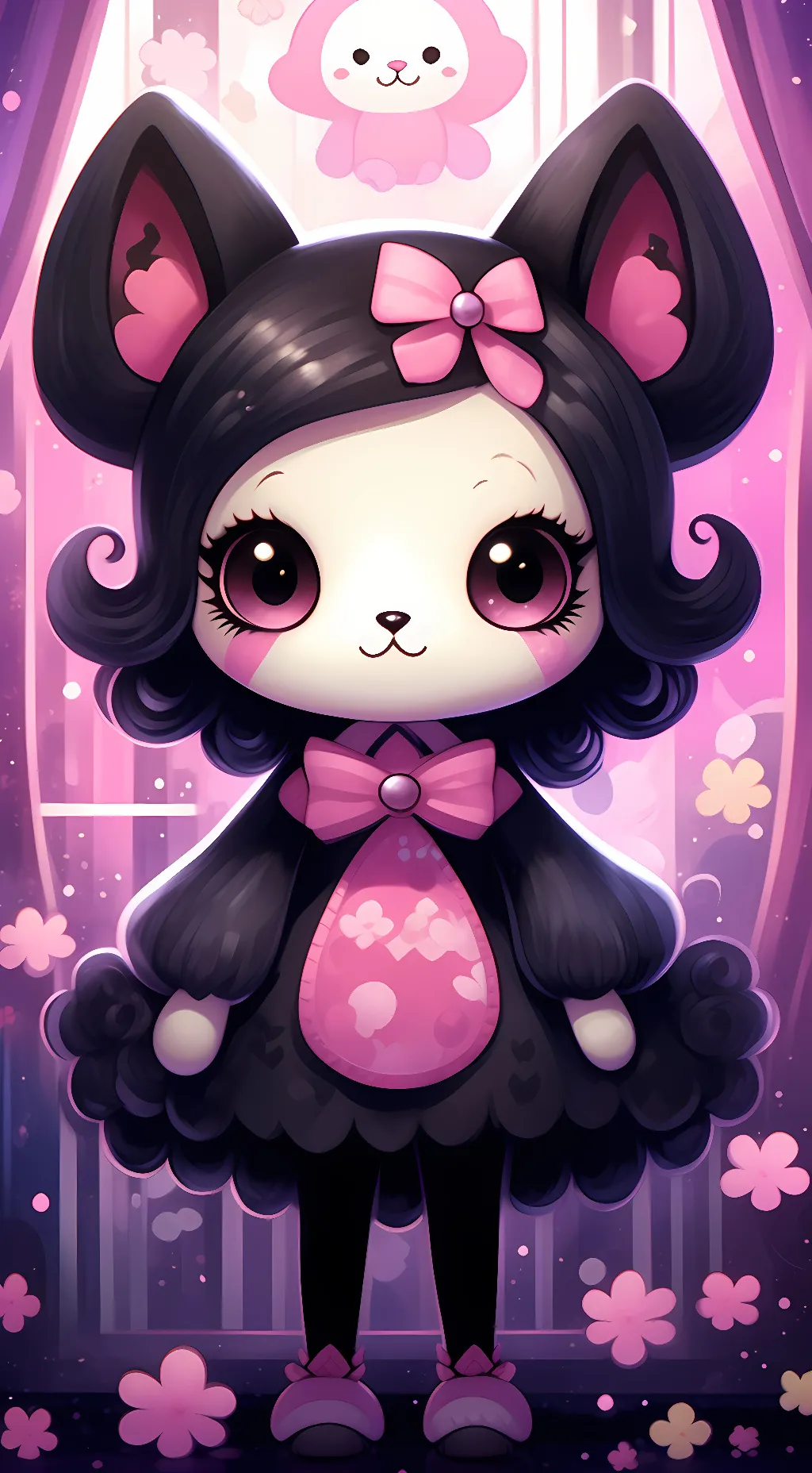 ai character: kuro  background
