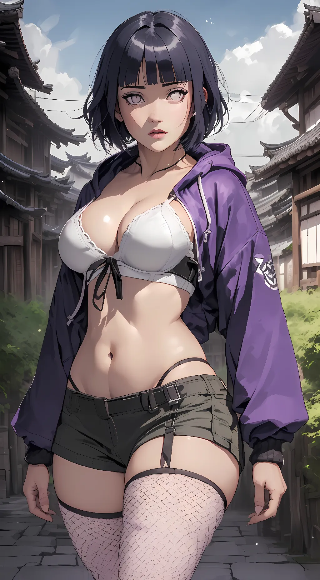 ai character: Hinata Hyuga background