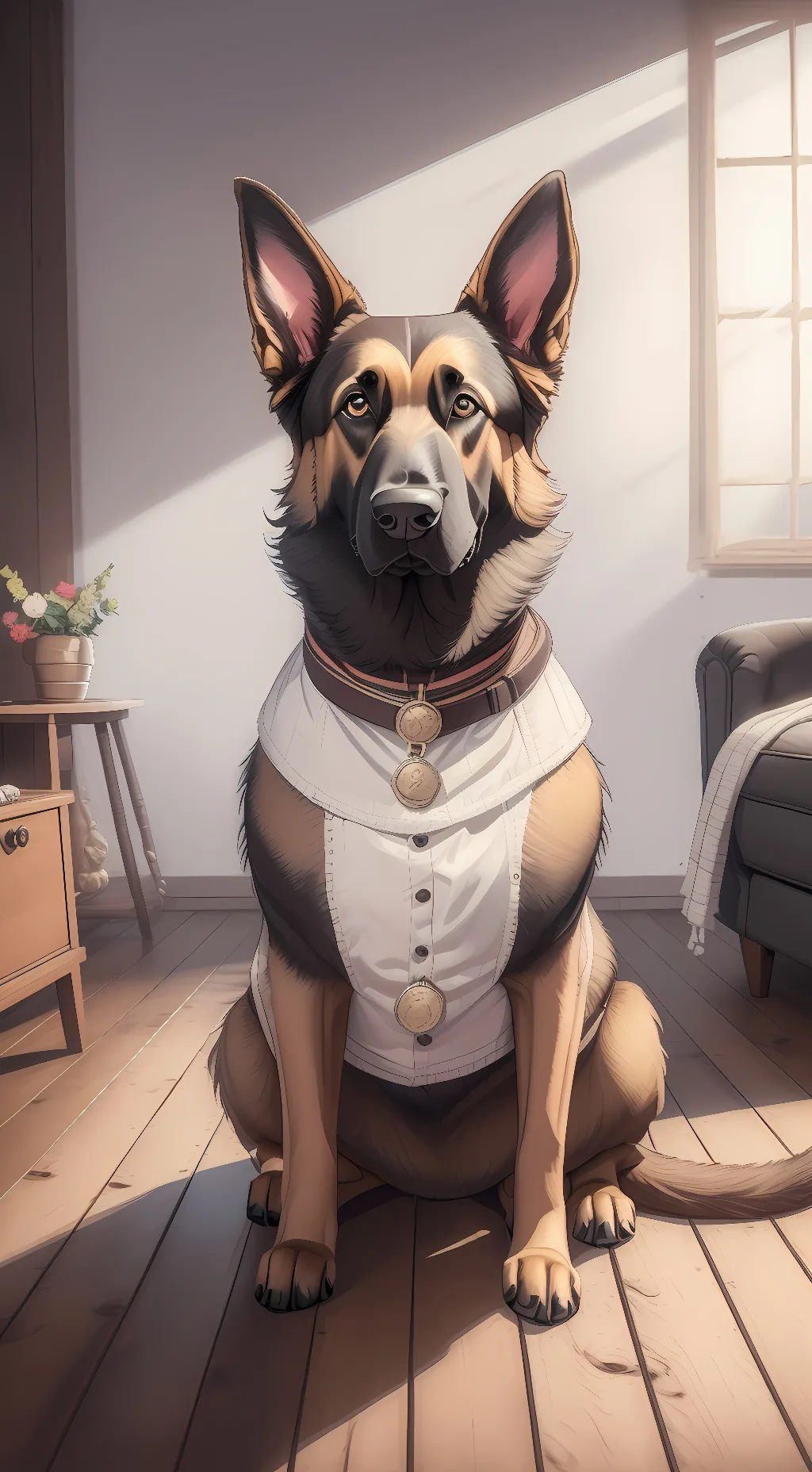 ai character: Woof Wuff Woo background