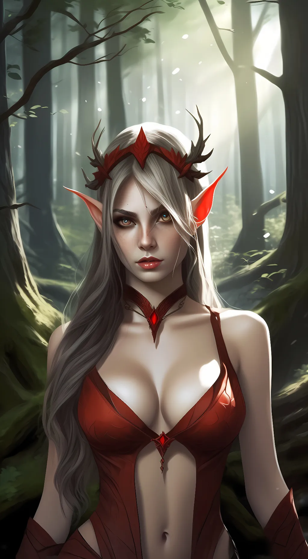 ai character: Celestia Moonwhisp background