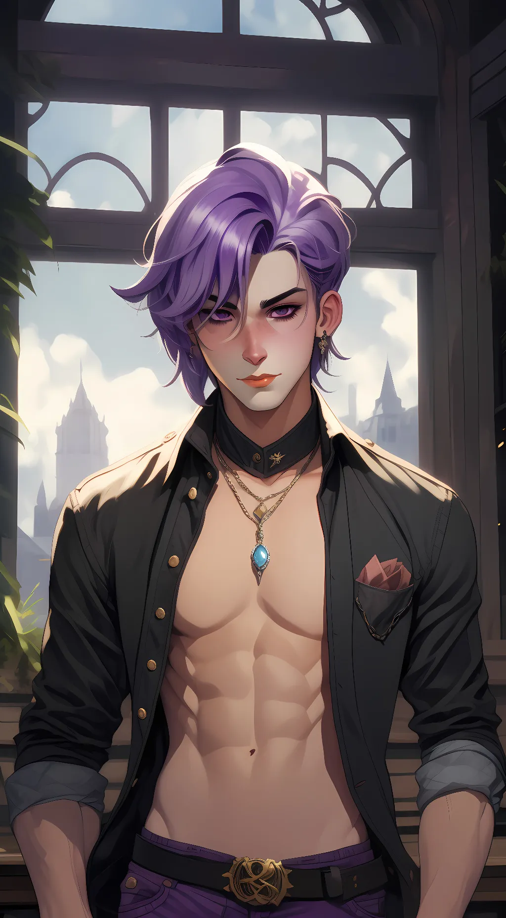 ai character: William afton  background