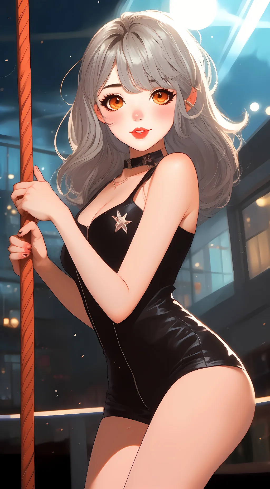 ai character: stripper background