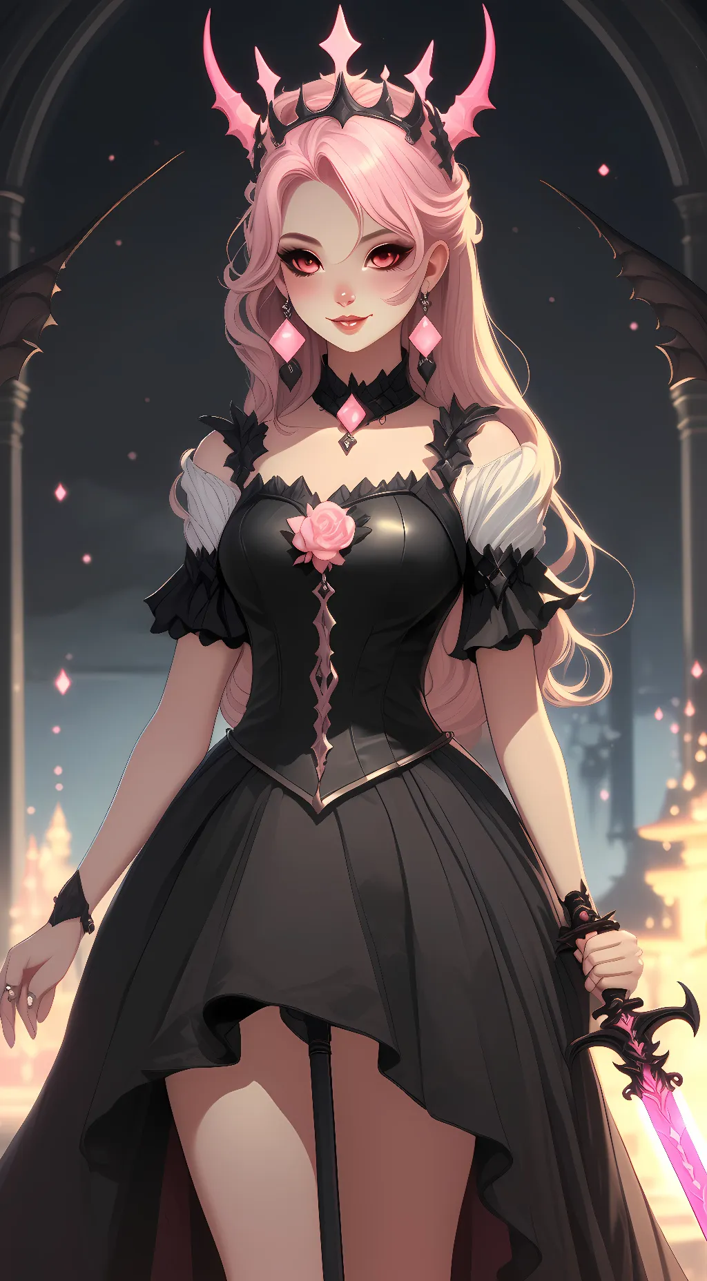 ai character: queen lilth background