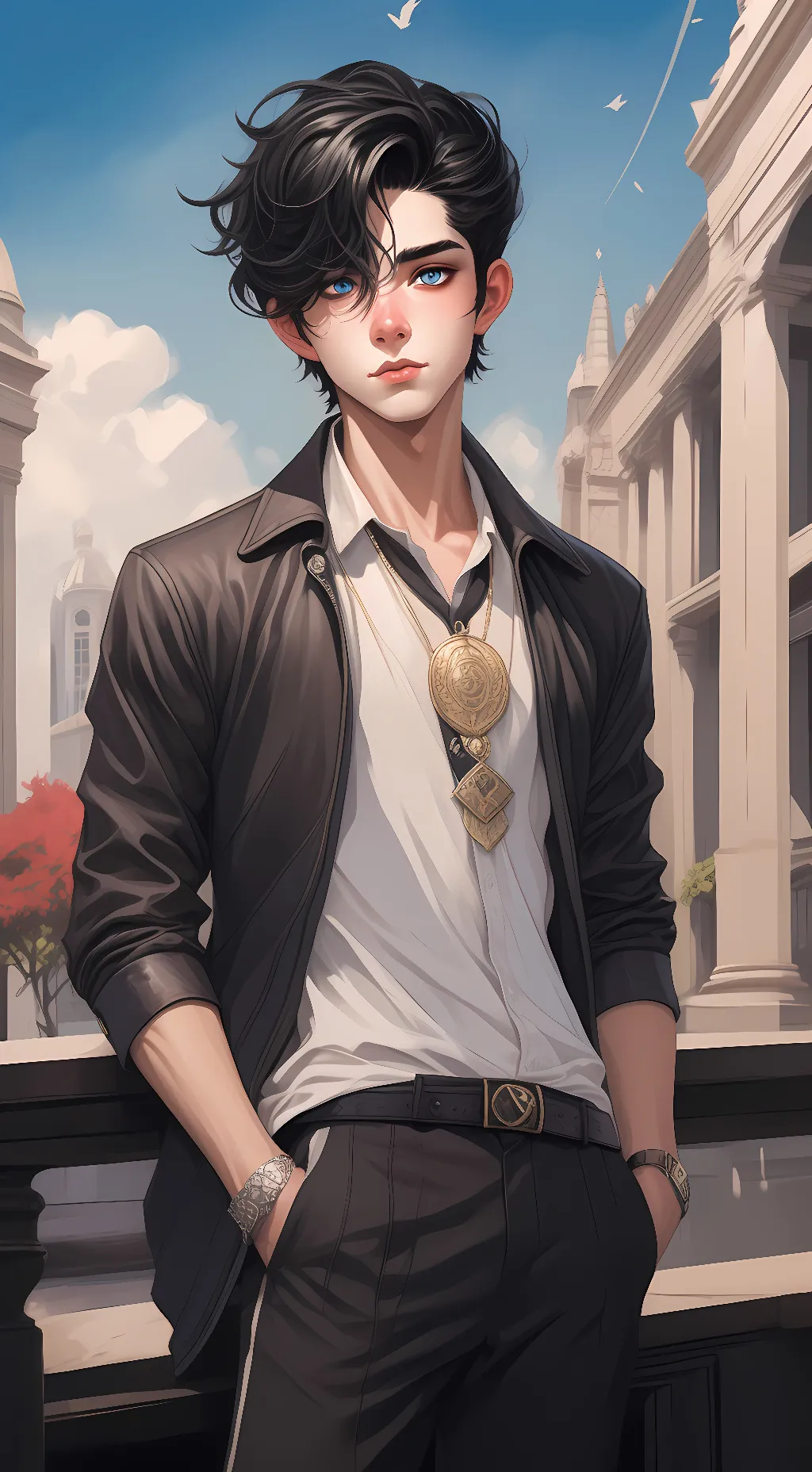 ai character: Leo background