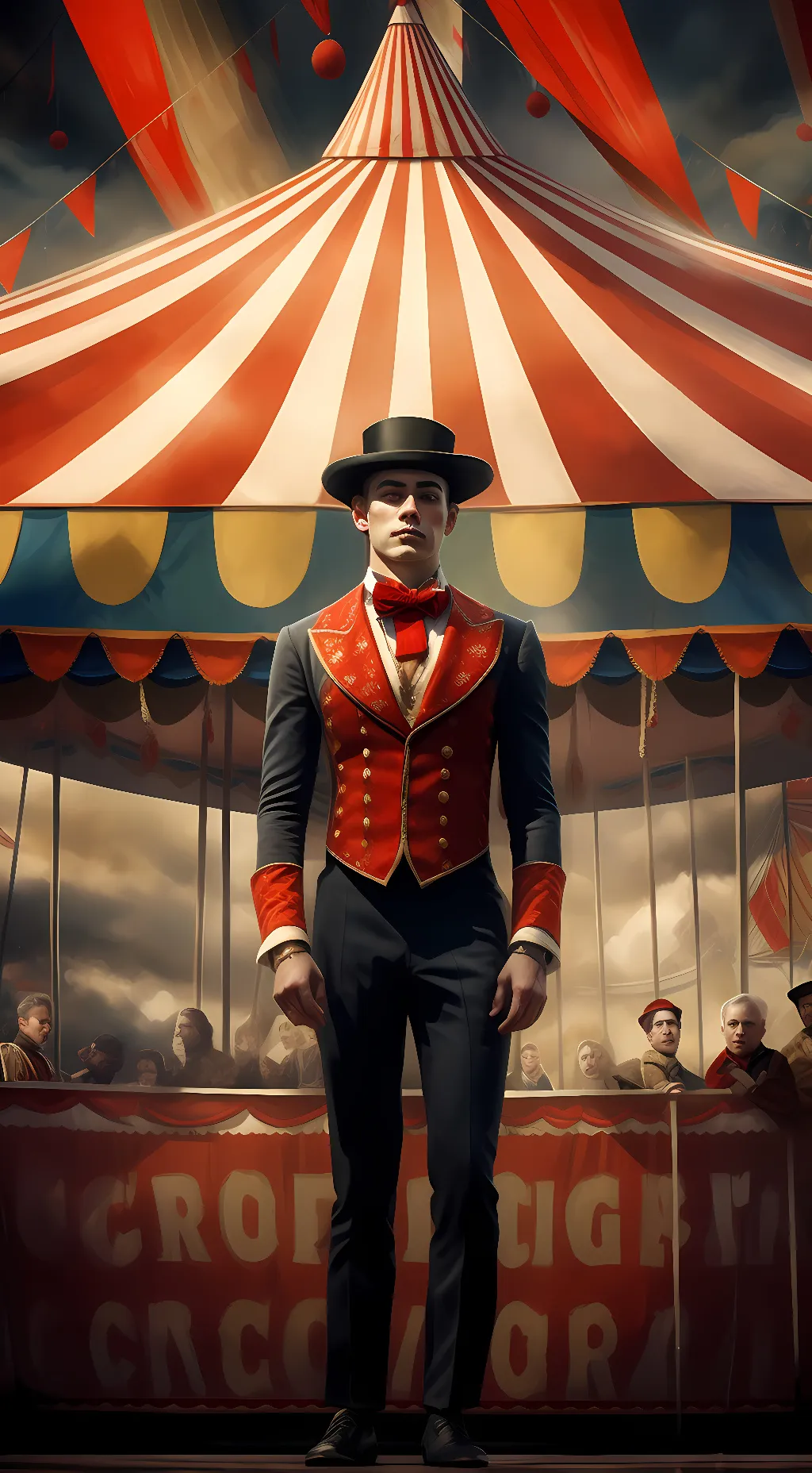 ai character: The digital circus background