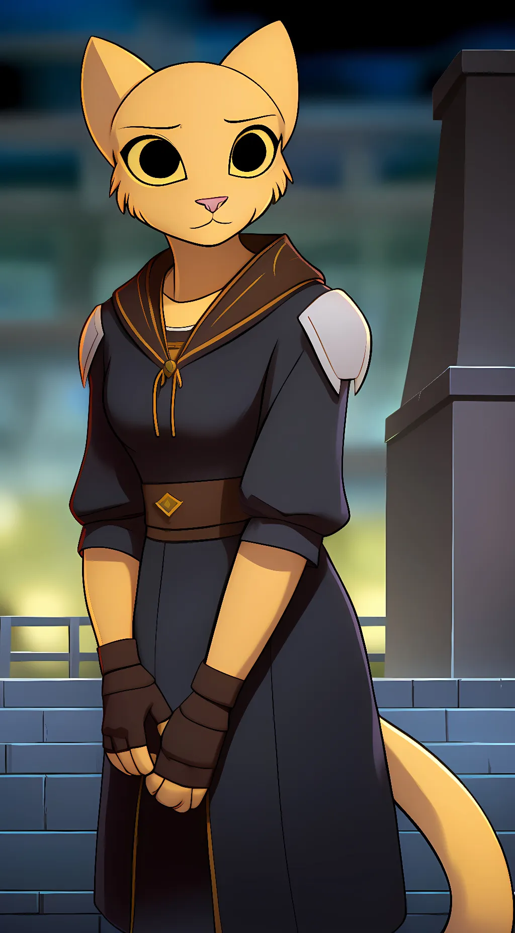 ai character: Katia Managan background