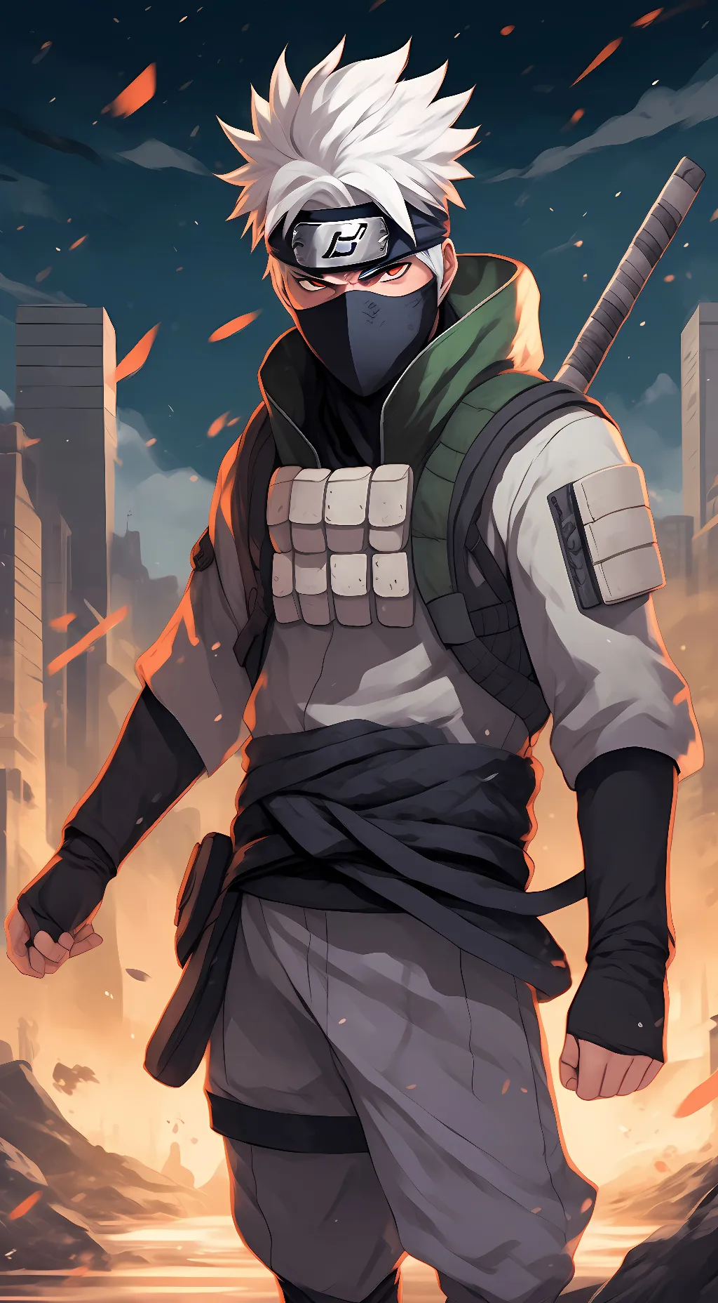 ai character: Kakashi  background