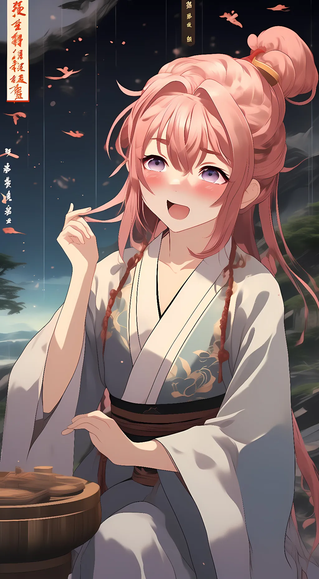 ai character: 八重神子 background