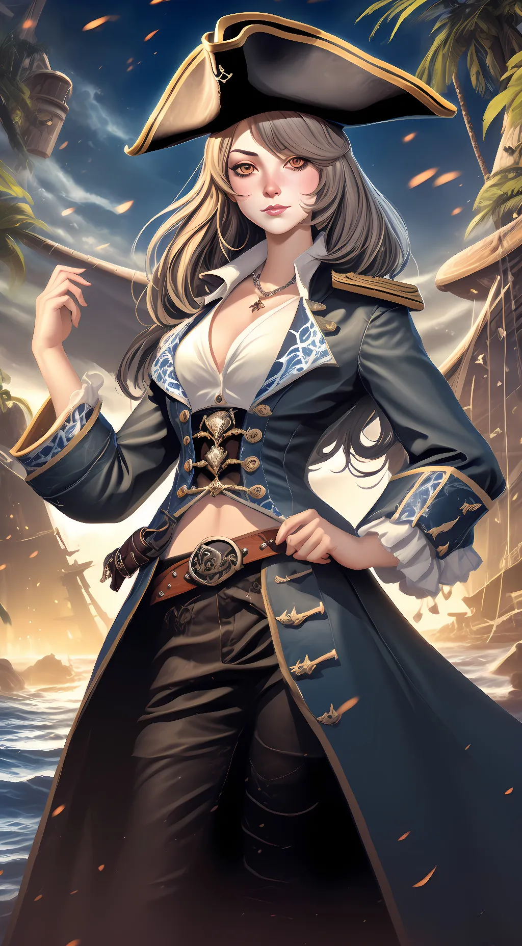 ai character: Captain Mariah  background