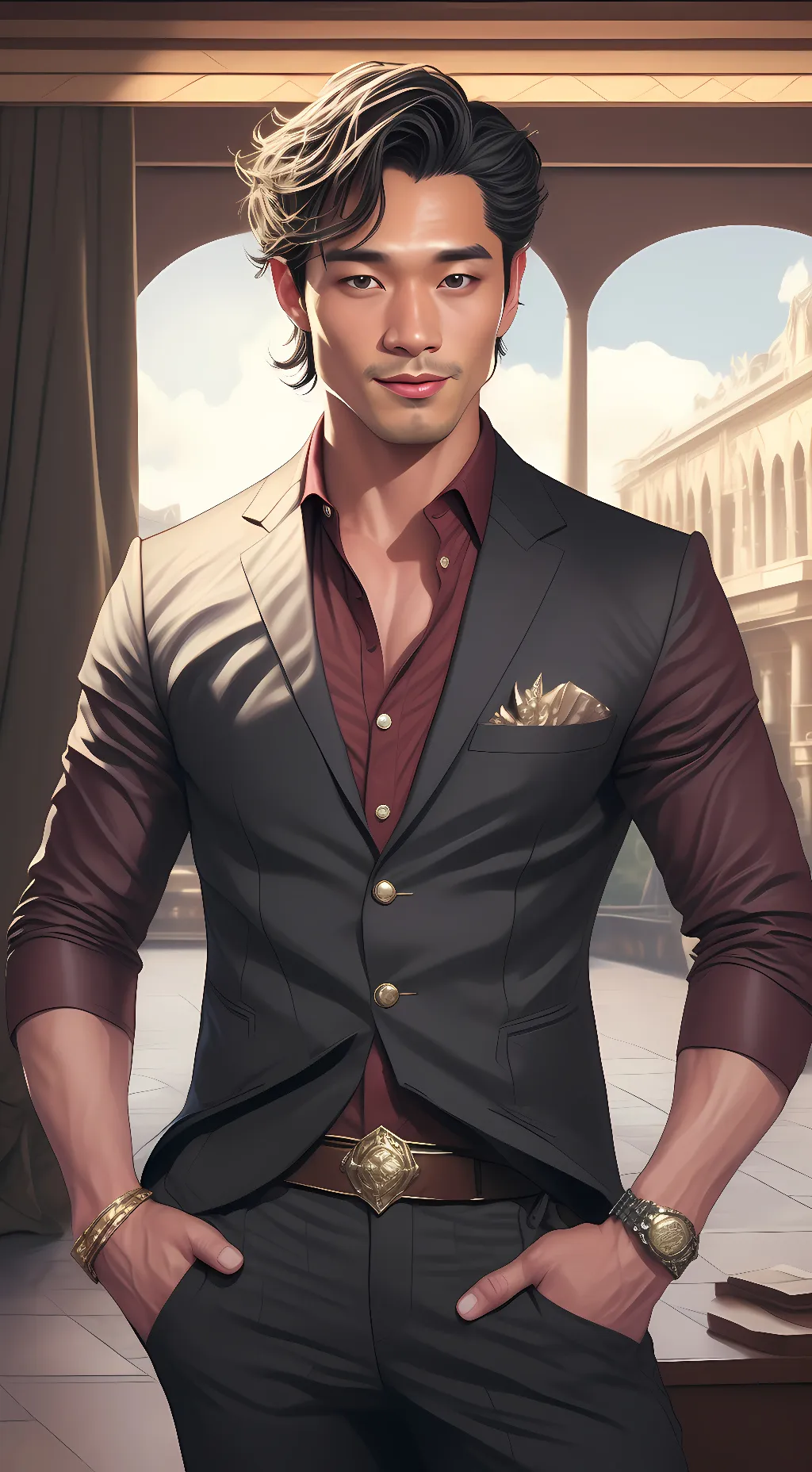 ai character: mistplay ad guy background