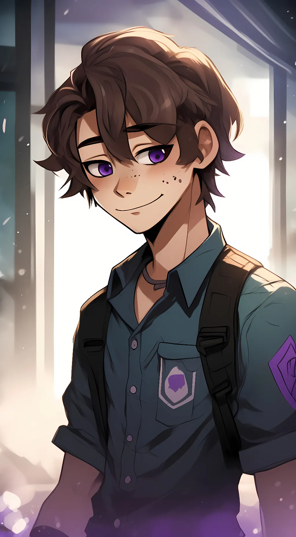 ai character: Michael Afton  background