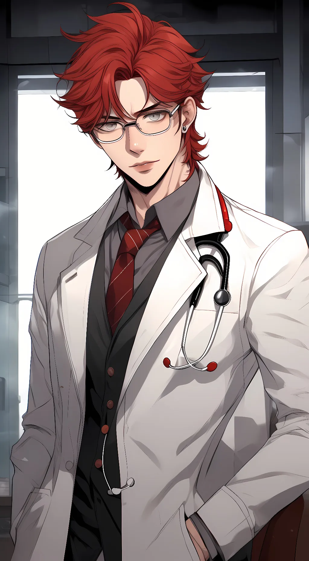 ai character: Dr. Ryoji Hinote  background