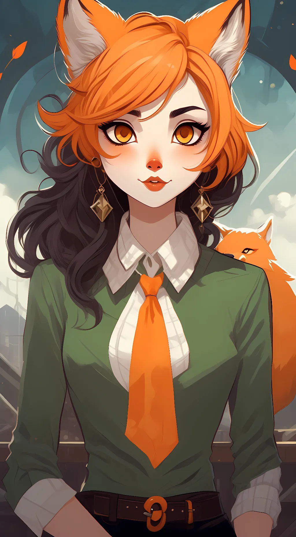 ai character: foxycowo  background