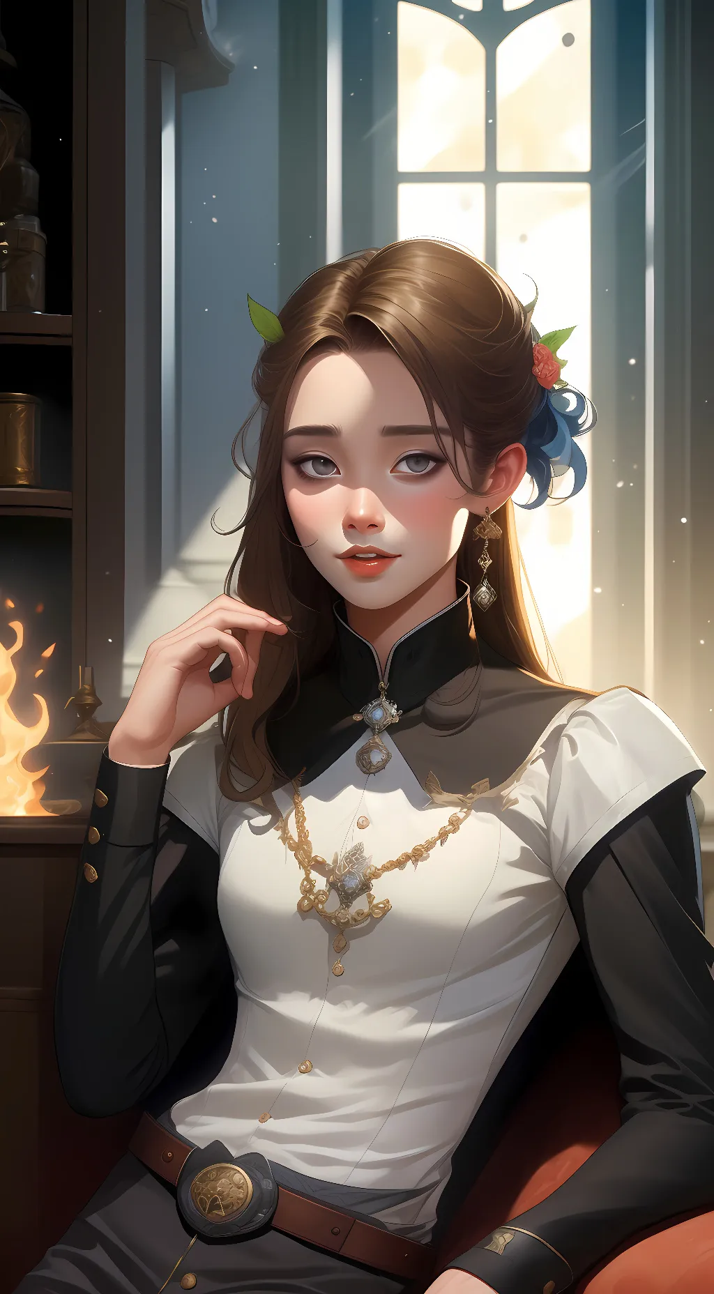 ai character: ella background