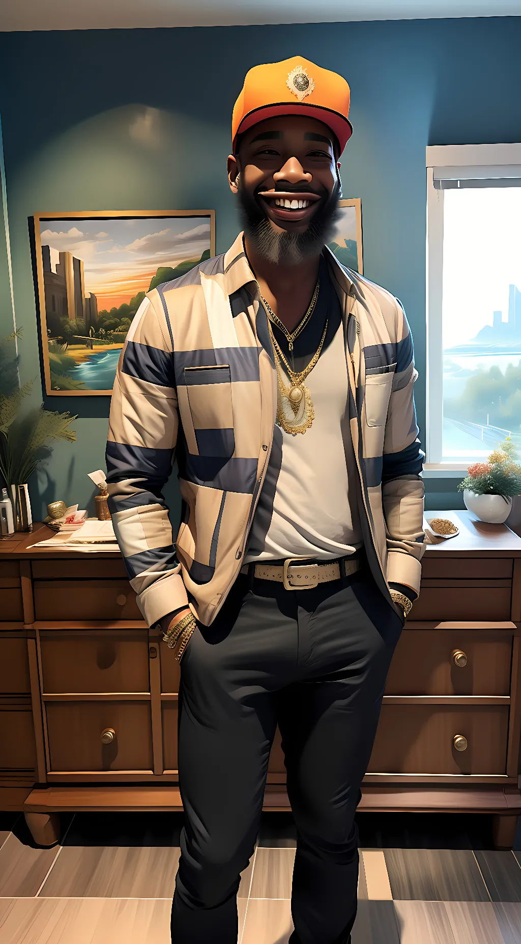 ai character: Kenneth  background