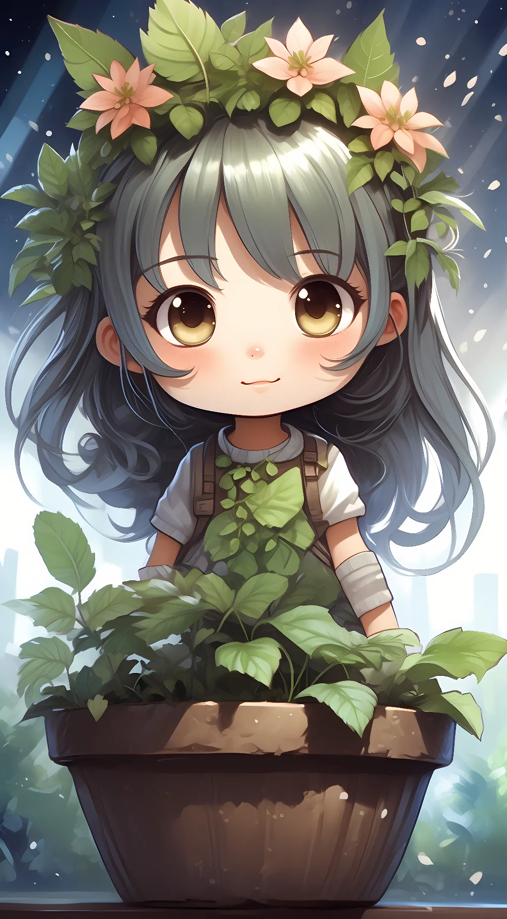 ai character: Petal background