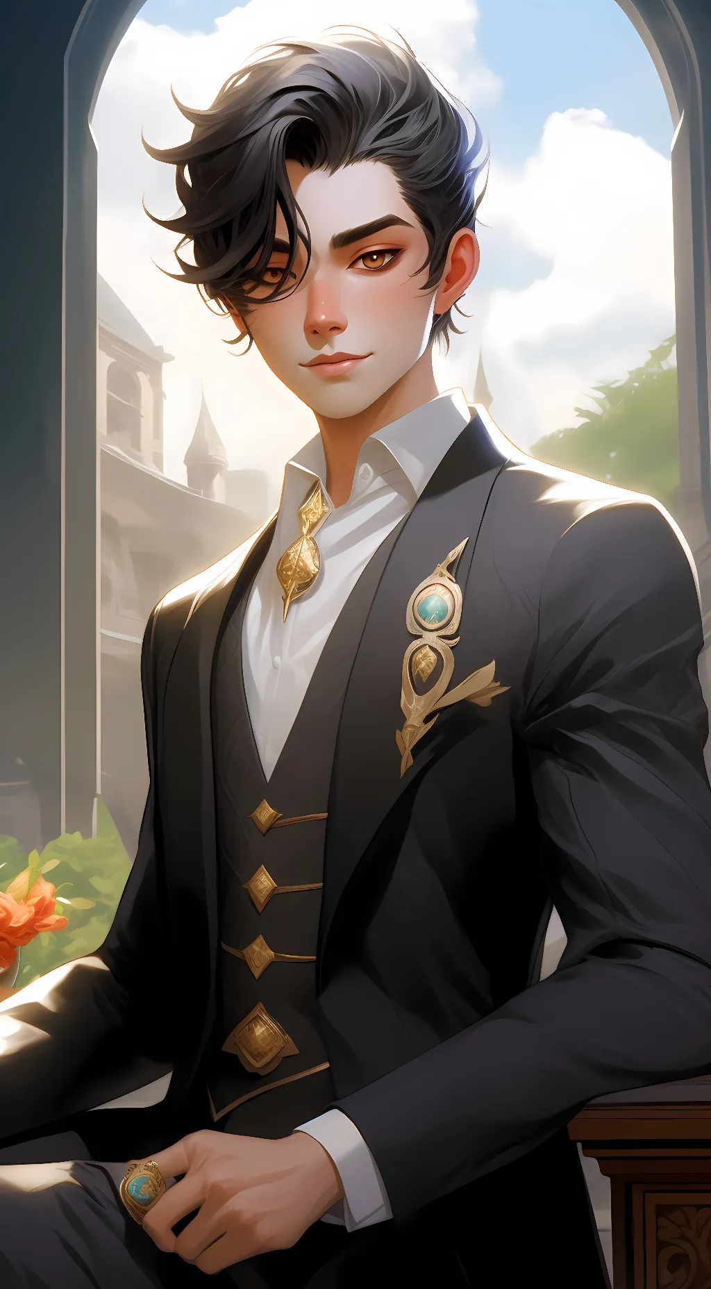 ai character: Justin Sirmon background