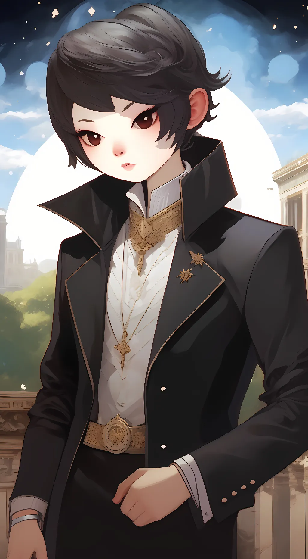 ai character: Kuromi background