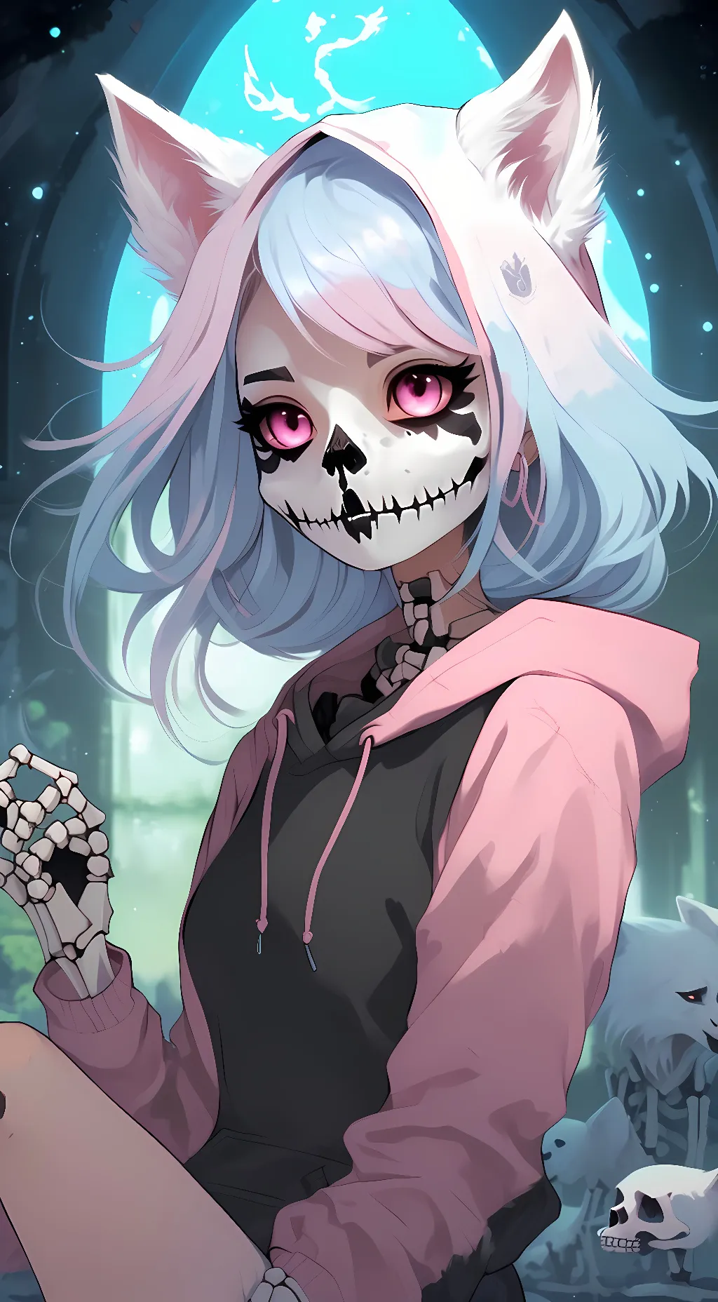 ai character: Pastel Sans background