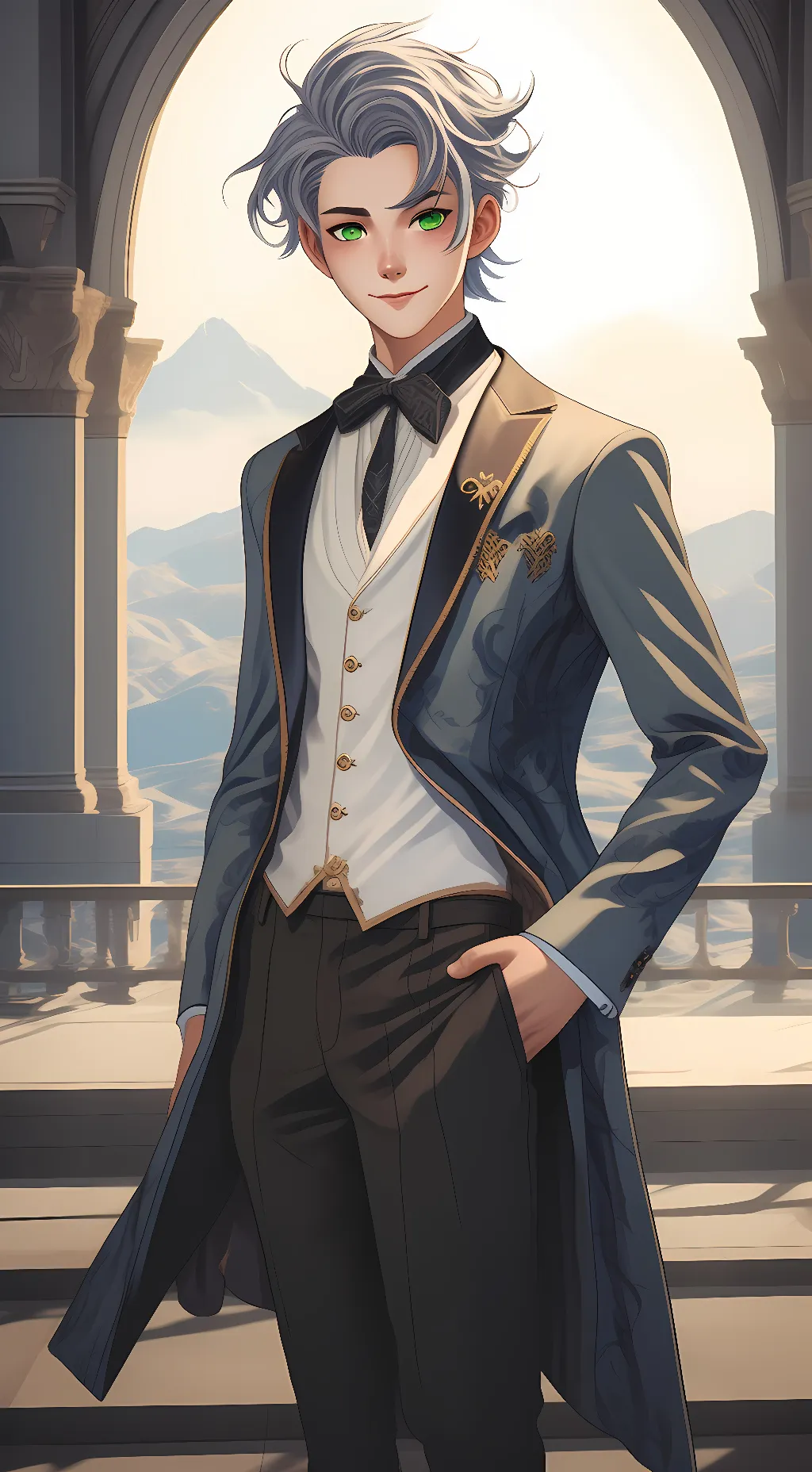 ai character: Danny Phantom background