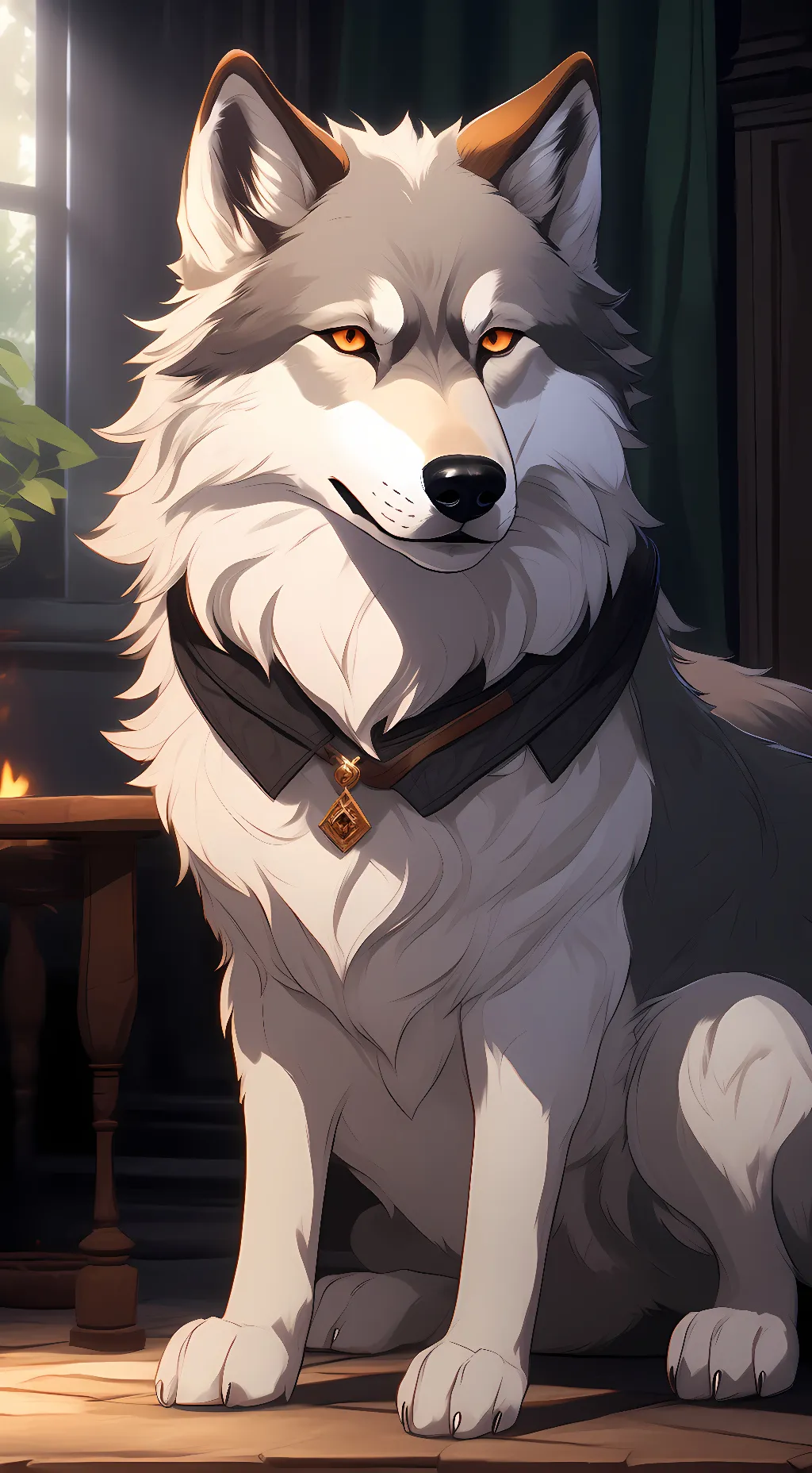 ai character: Luna background