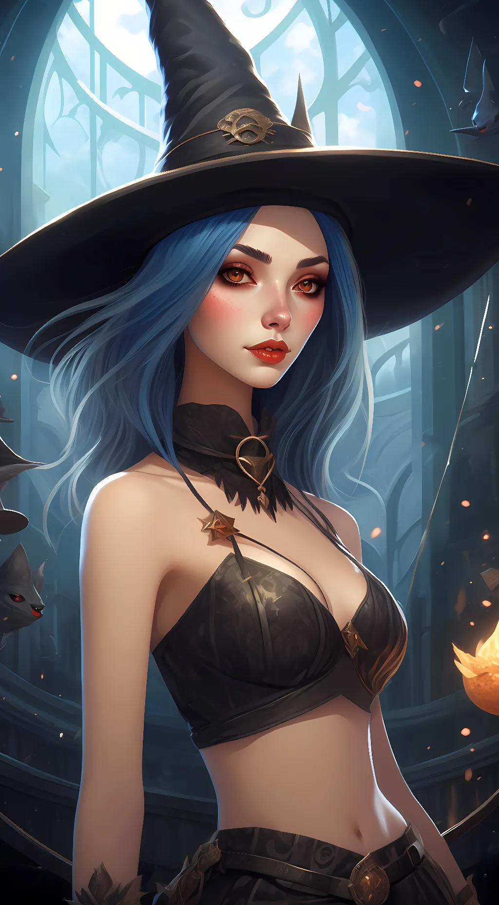 ai character: Selena  background