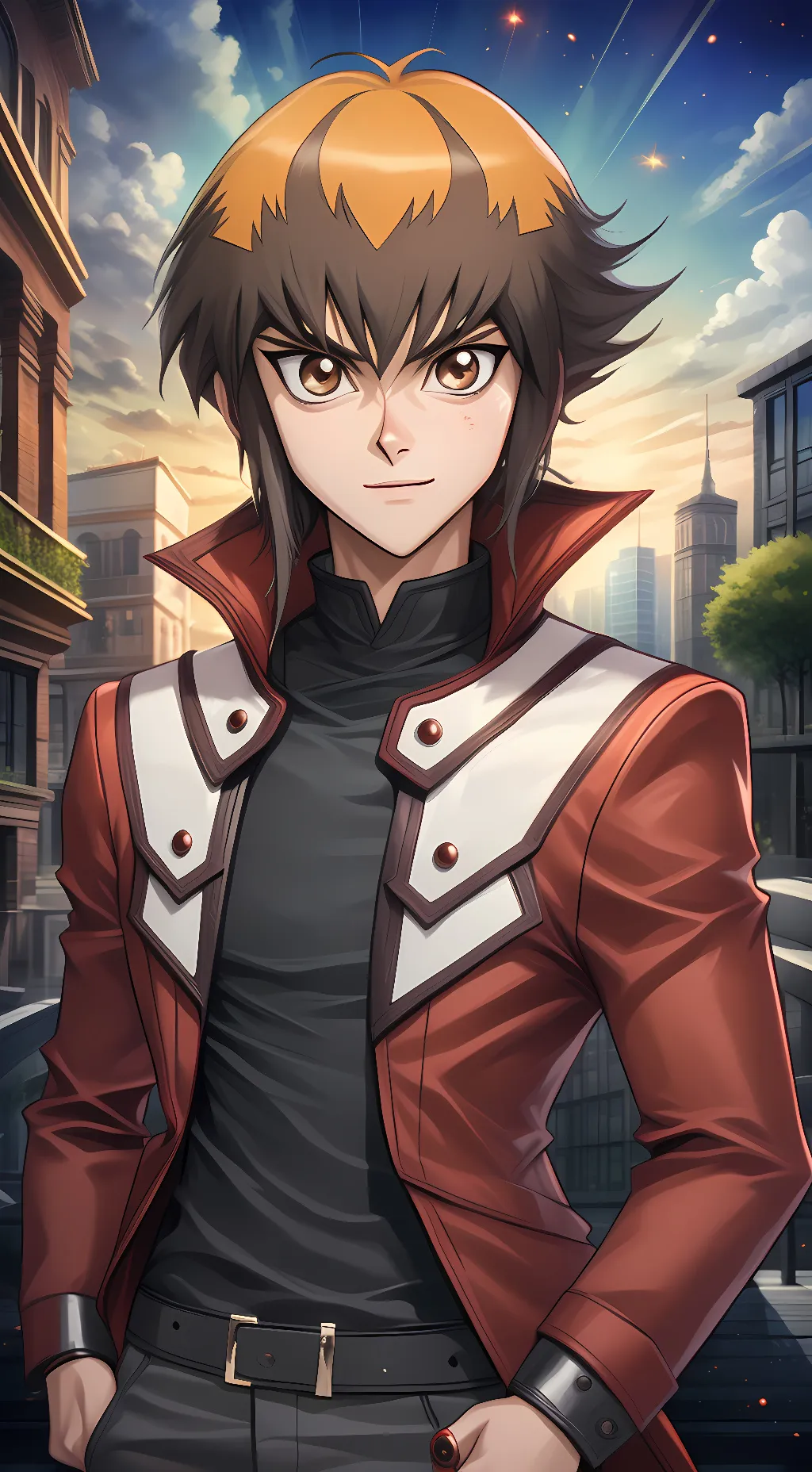 ai character: Jaden Yuki  background