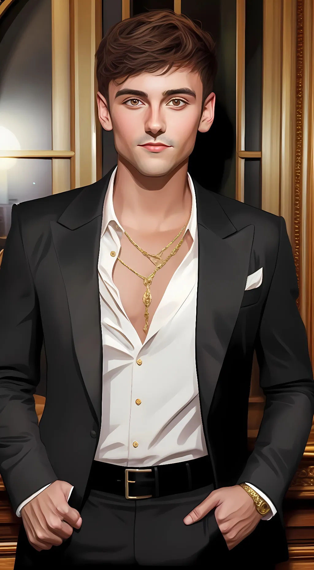 ai character: Alexander  background