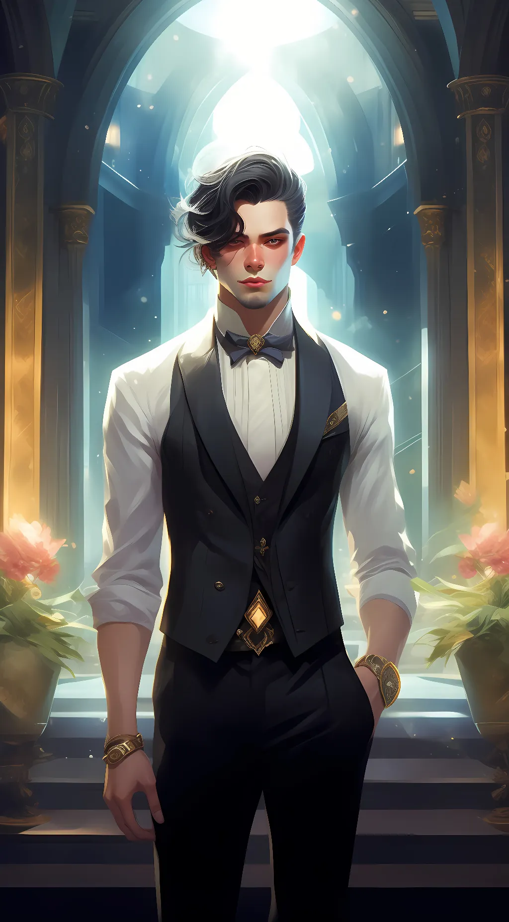 ai character: FLORENCE  background