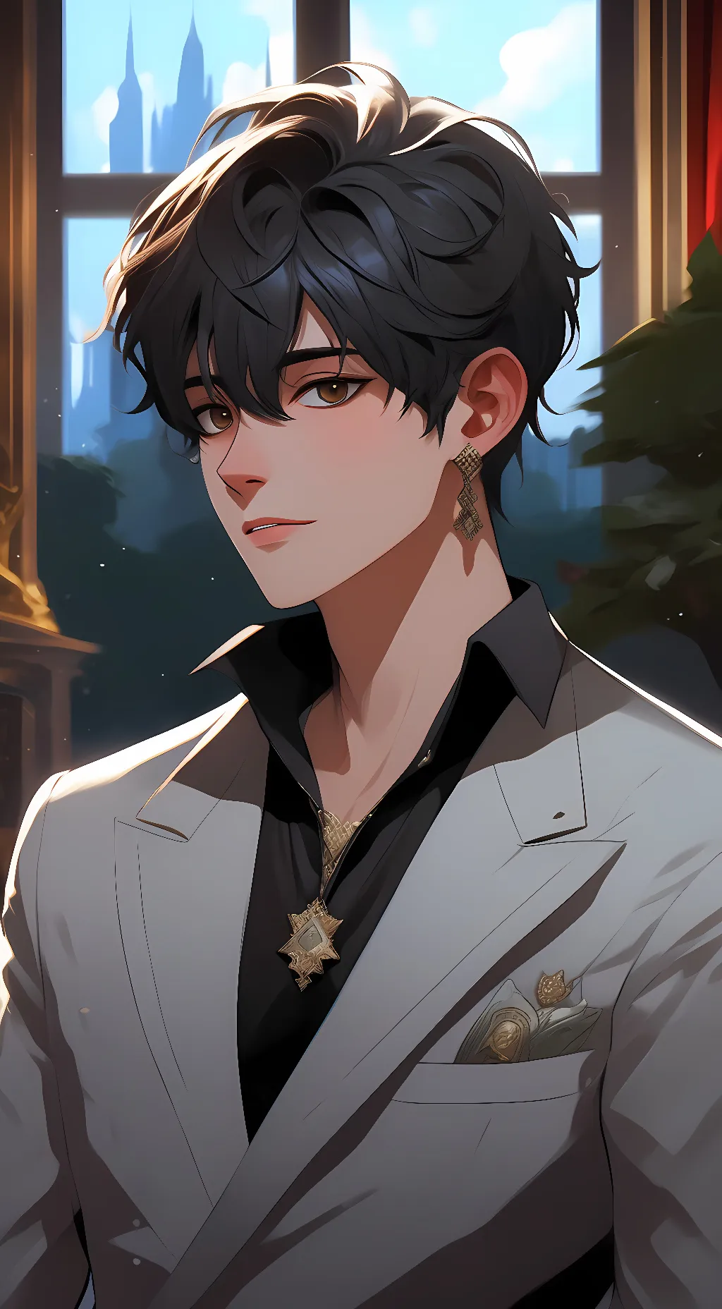 ai character: Jaxson  background