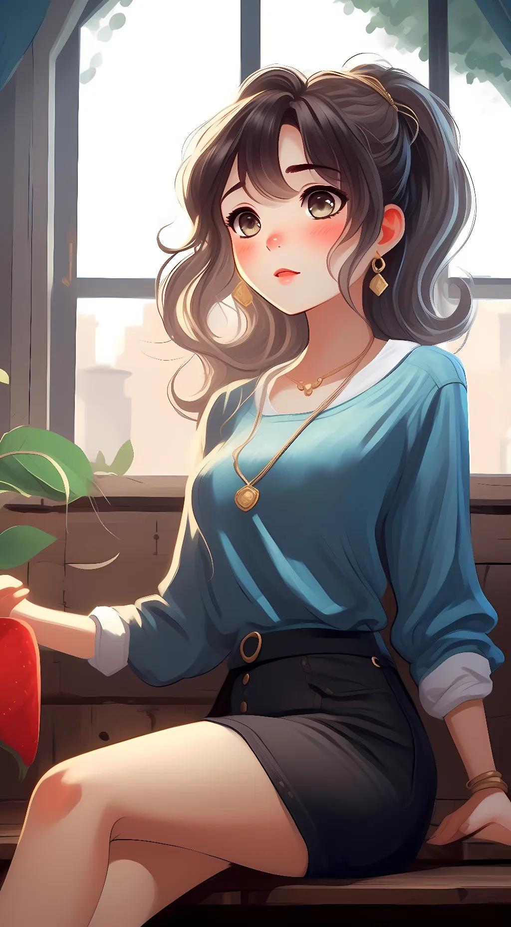 ai character: ash background