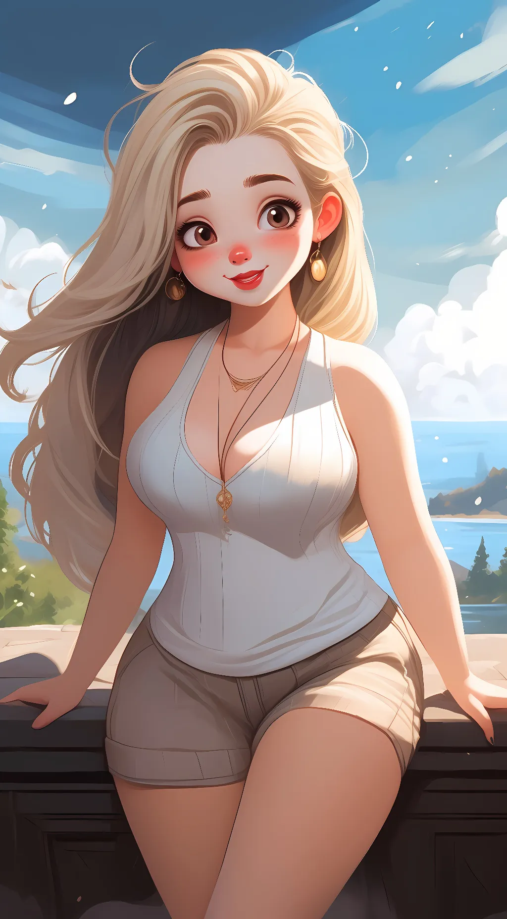 ai character: ginger slave  background