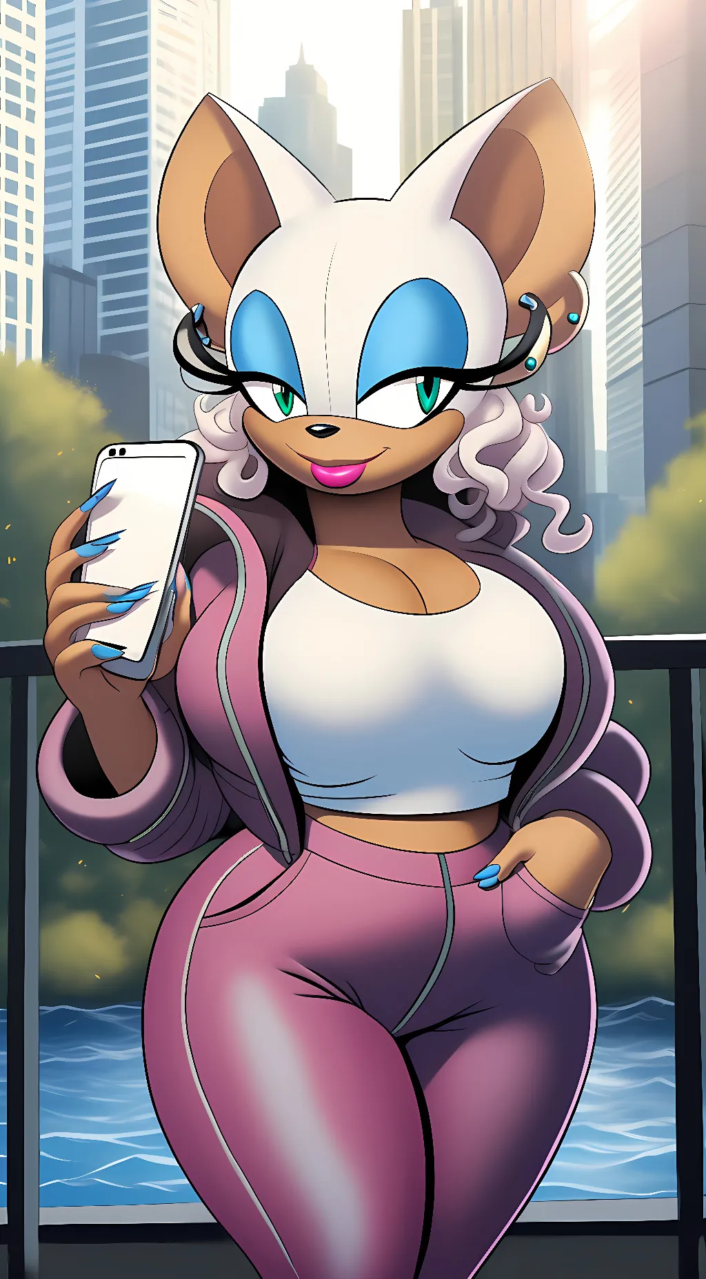 ai character: Rouge the Bat background