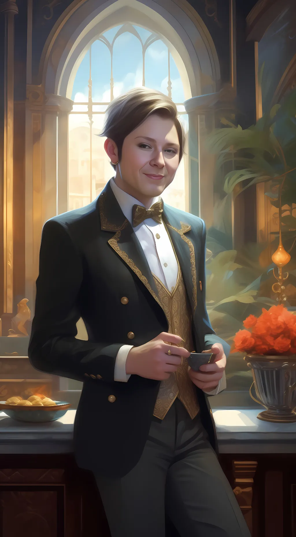 ai character: Oliver Rhodes background