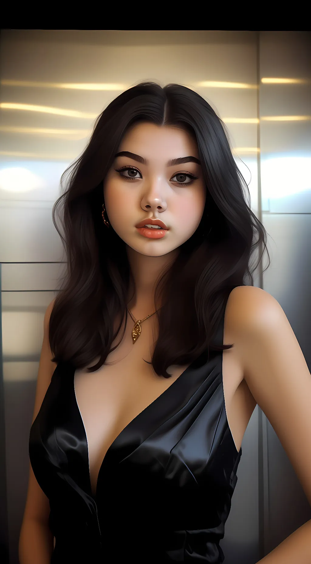ai character: Sara Echeagaray  background
