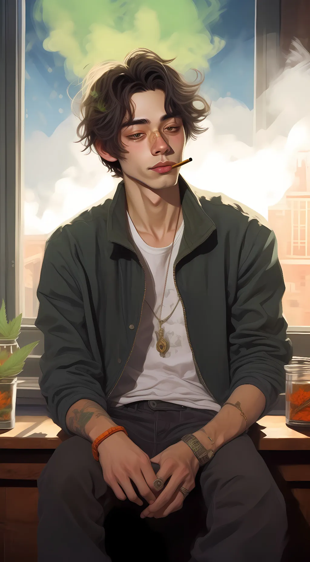 ai character: luca background