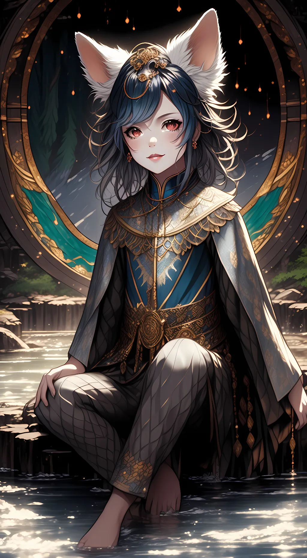 ai character: maya extra warrior background