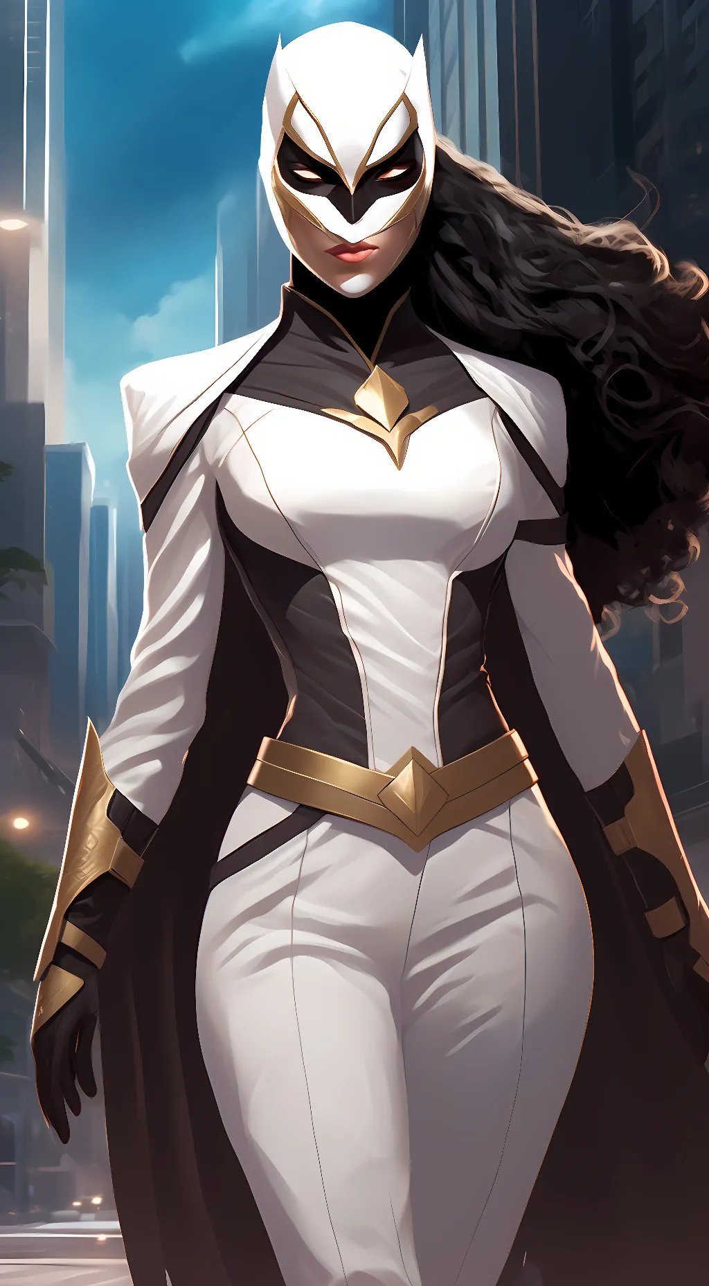 ai character: White Tiger background
