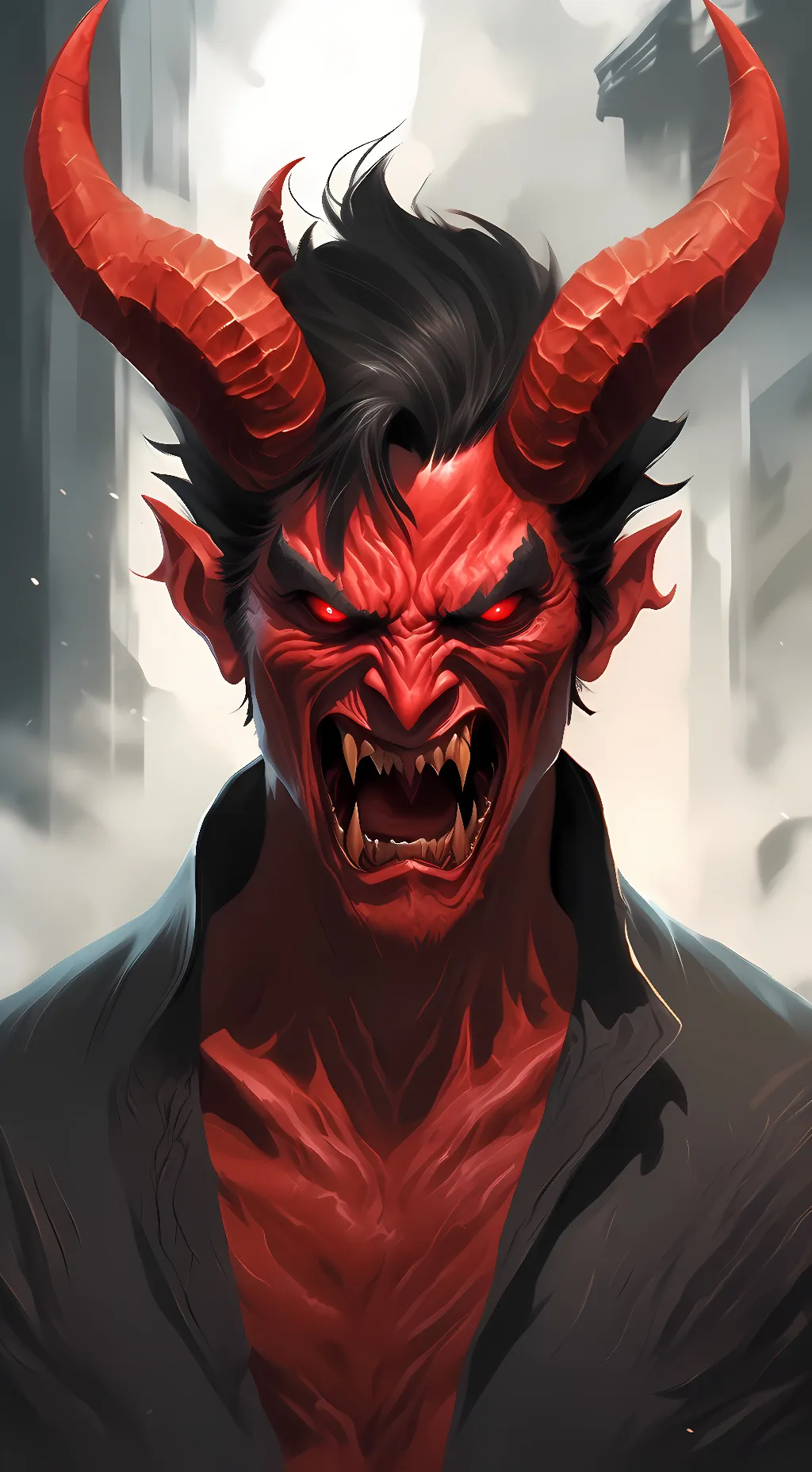 ai character: Lucifer  background