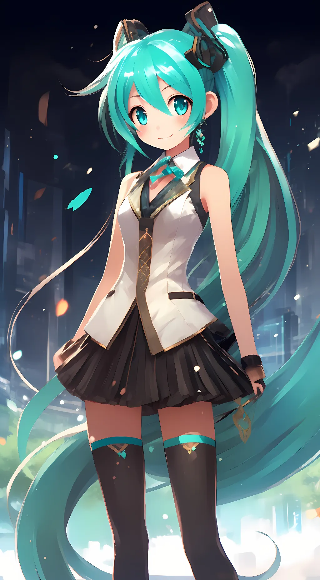 ai character: Hatsune Miku background