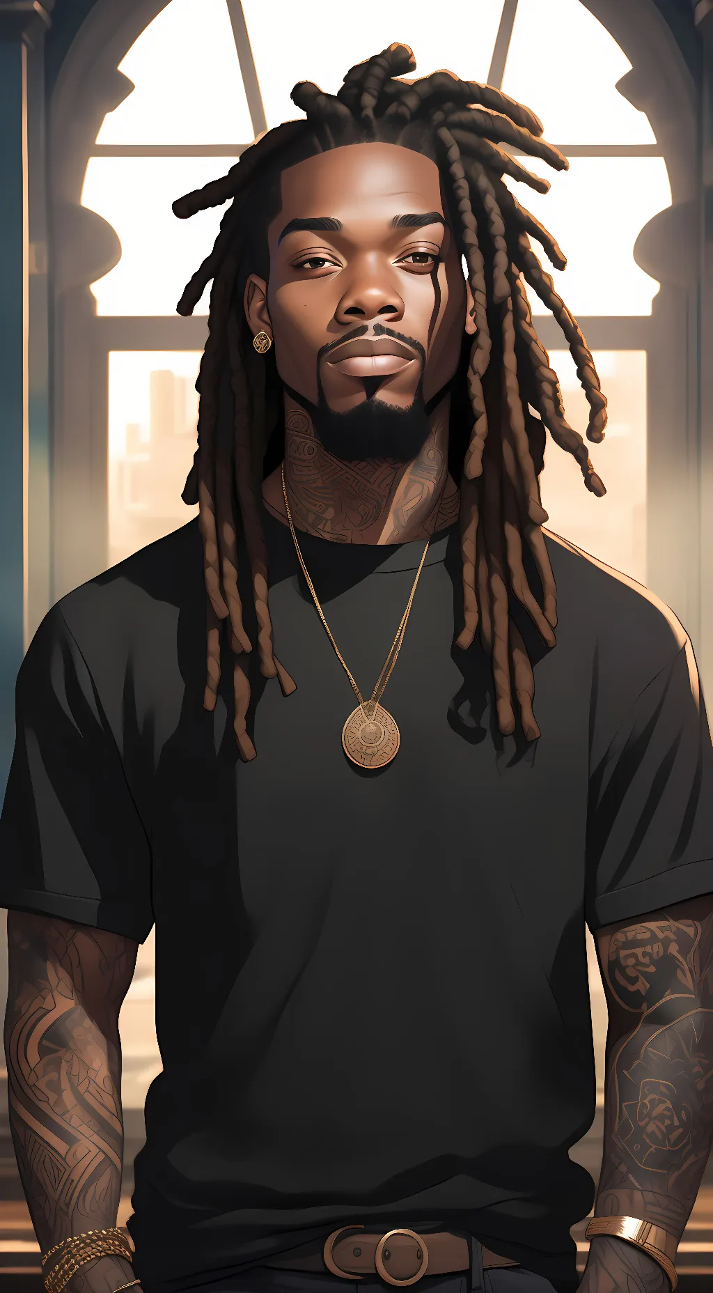 ai character: Set background