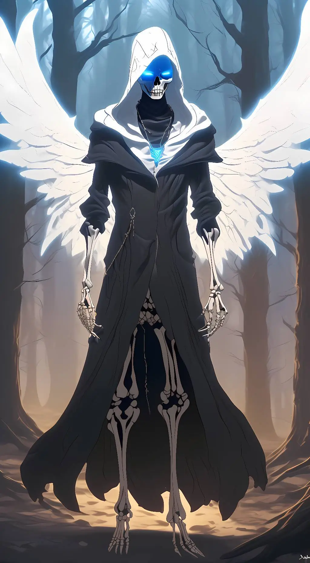 ai character: Abyss Sans background