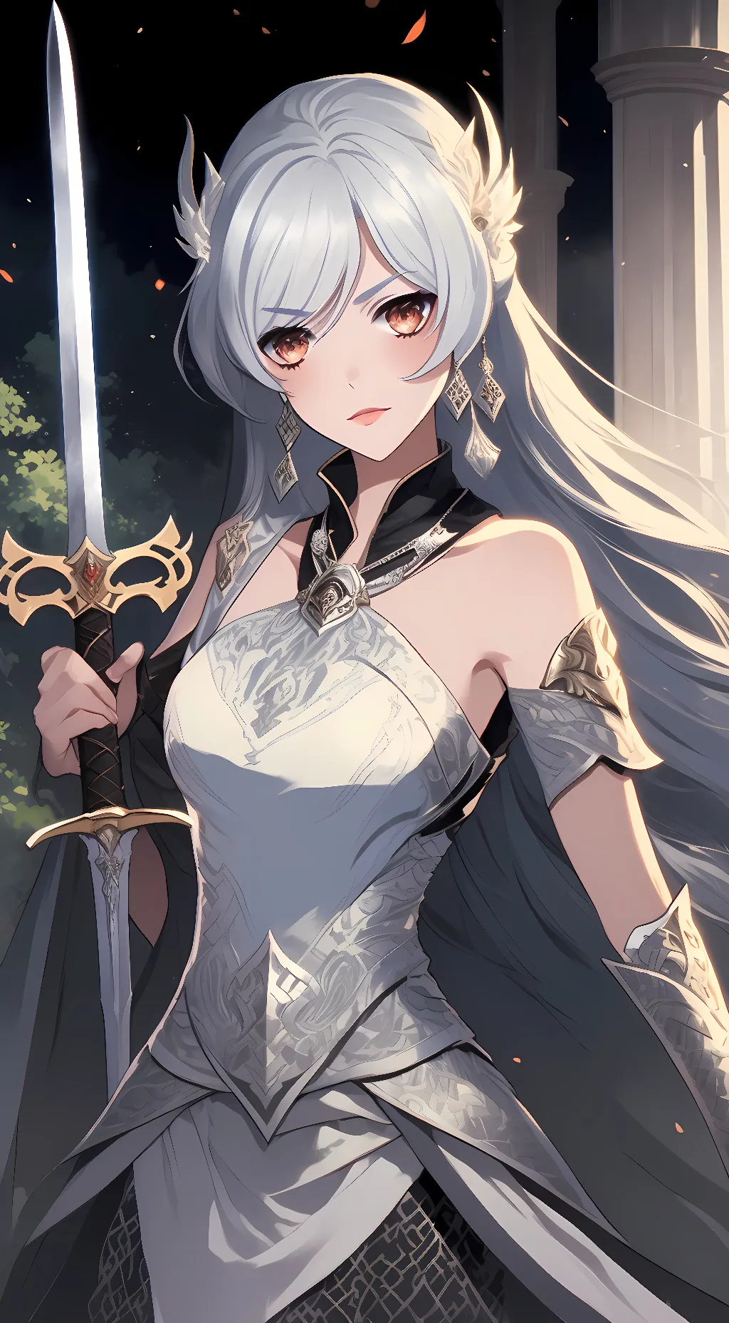 ai character: Weiss Schnee background