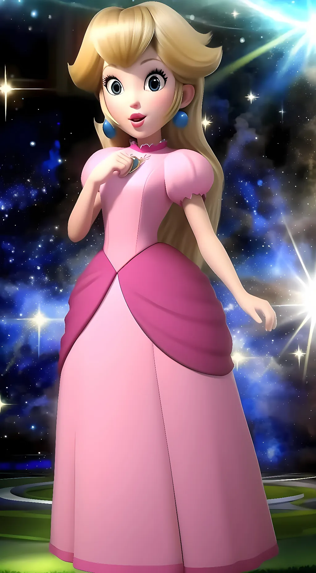 ai character: Princess Peach background